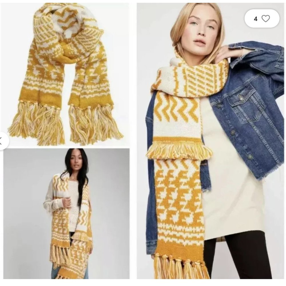 Free People Mile High Fringe Scarf